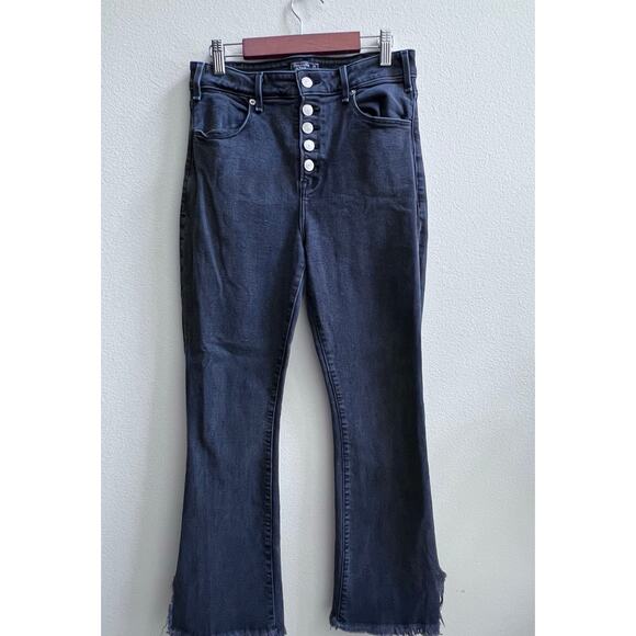 Abercrombie & Fitch Dark Blue Flare Jeans - Picture 1 of 10